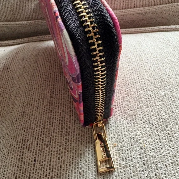 Trina Turk Pink and Purple Swirl Design Wallet - Picture 5 of 10